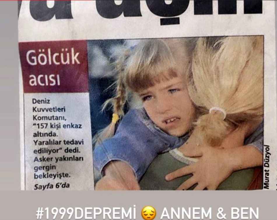 Gölcük depreminde göçük altından çıkarılan oyuncudan İzmir paylaşımı -  Magazin